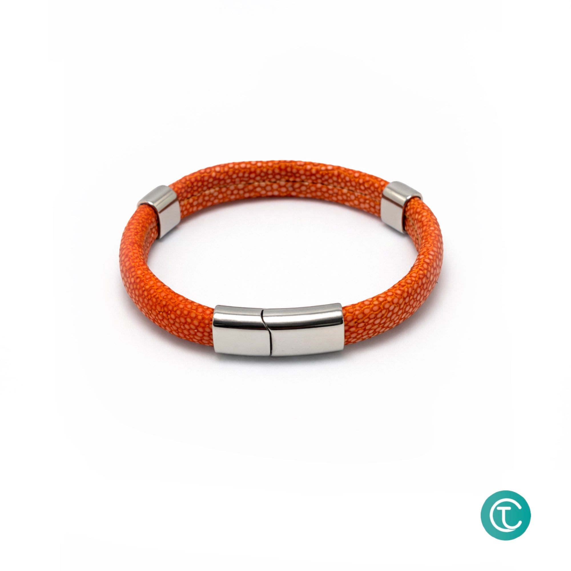 Handmade Stingray Leather Bracelet Exotic Luxury Cuff for Men & Women