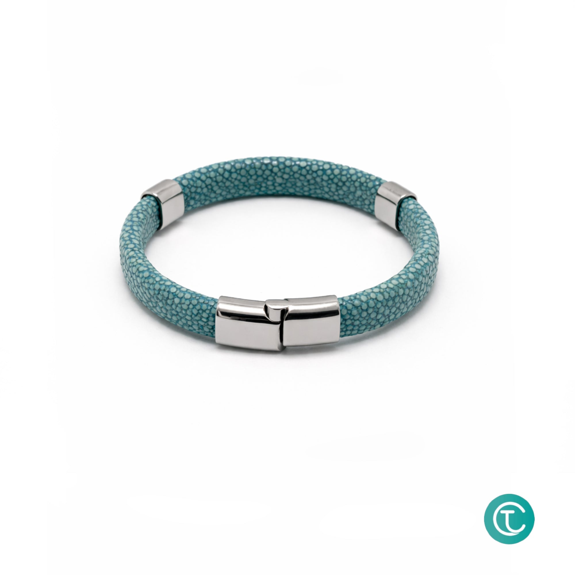 Handmade Stingray Leather Bracelet Exotic Luxury Cuff for Men & Women