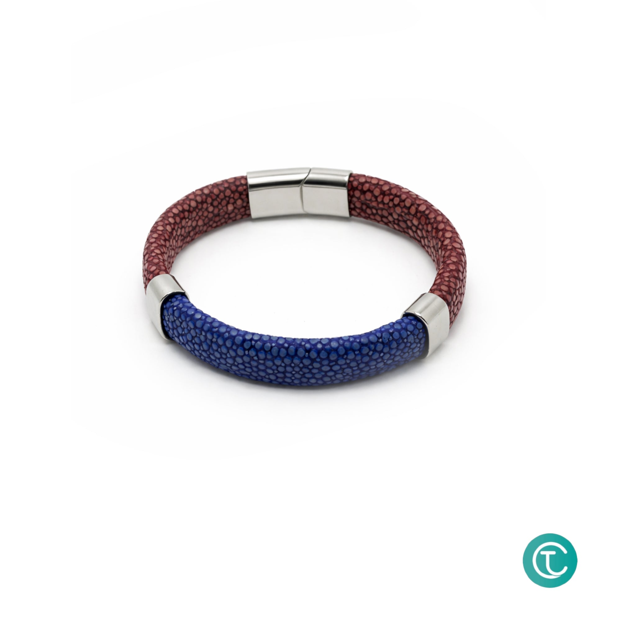 Handmade Stingray Leather Bracelet Exotic Luxury Cuff for Men & Women