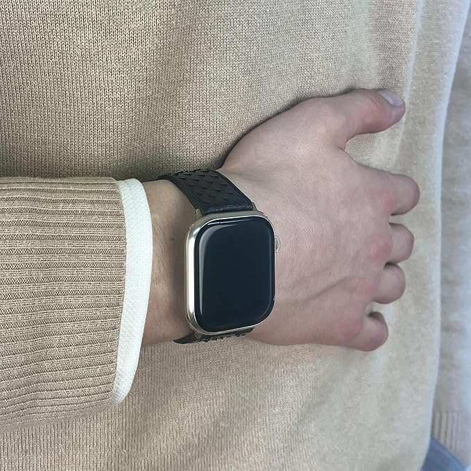 Python Leather Apple Watch Band | Exotic Snake Skin Strap | All Sizes 38mm–49mm | Multiple Band and Closure Color Variations