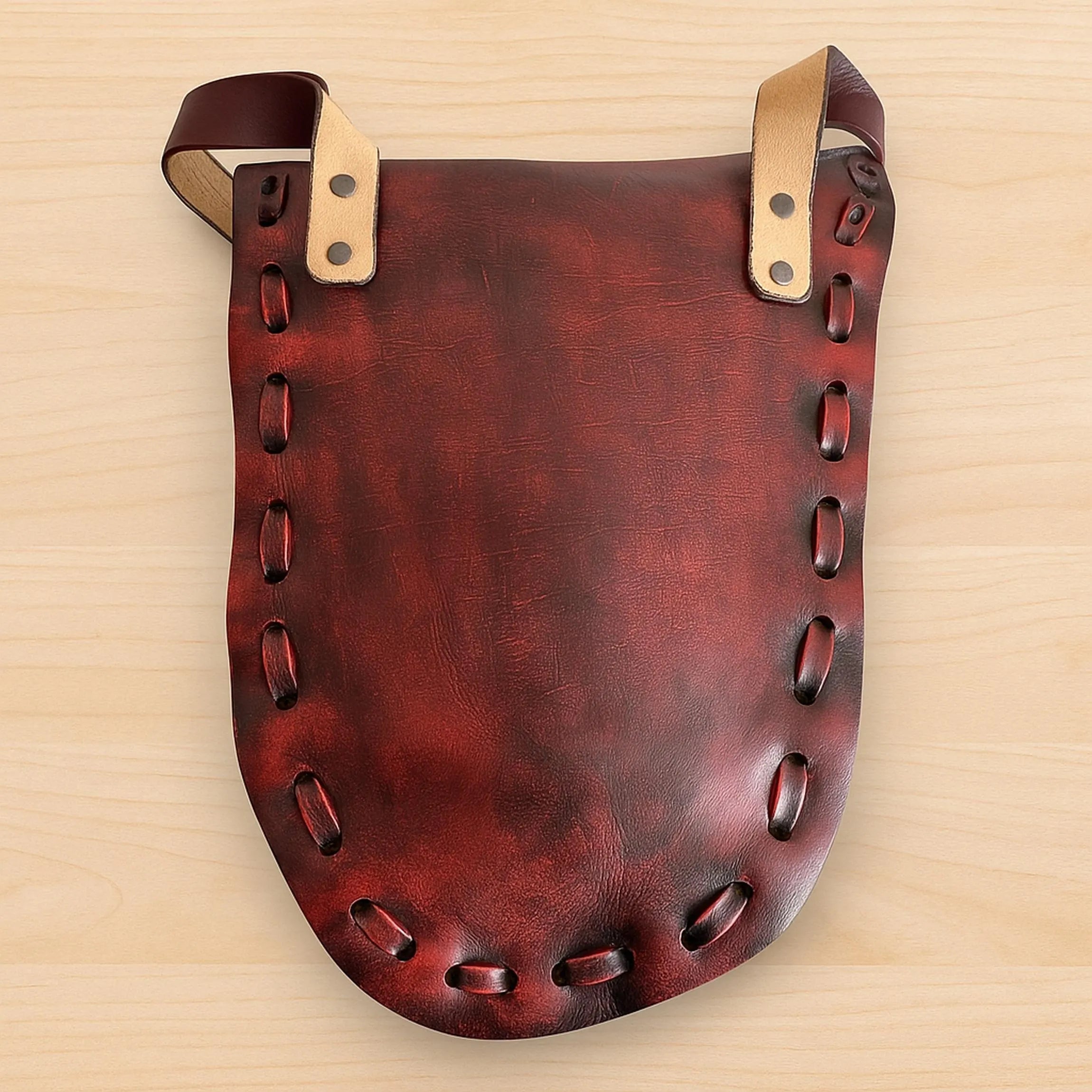 Leather Face Bag | 3D Sculpted Mask | Hand Painted Crossbody | Avant Garde Steampunk Gothic Art | Full Grain Leather
