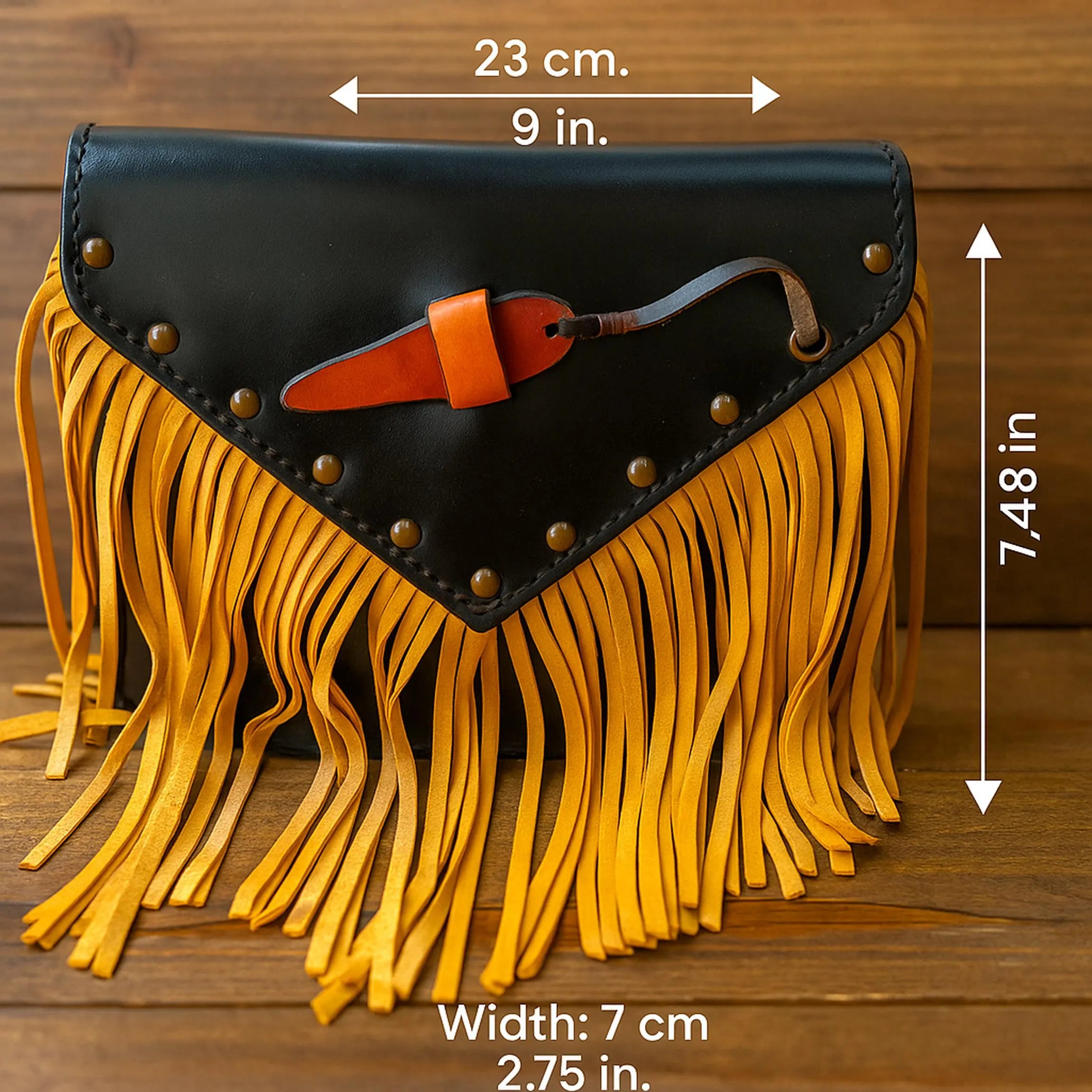 Burgundy Leather Fringe Crossbody Bag - Western Boho Satchel