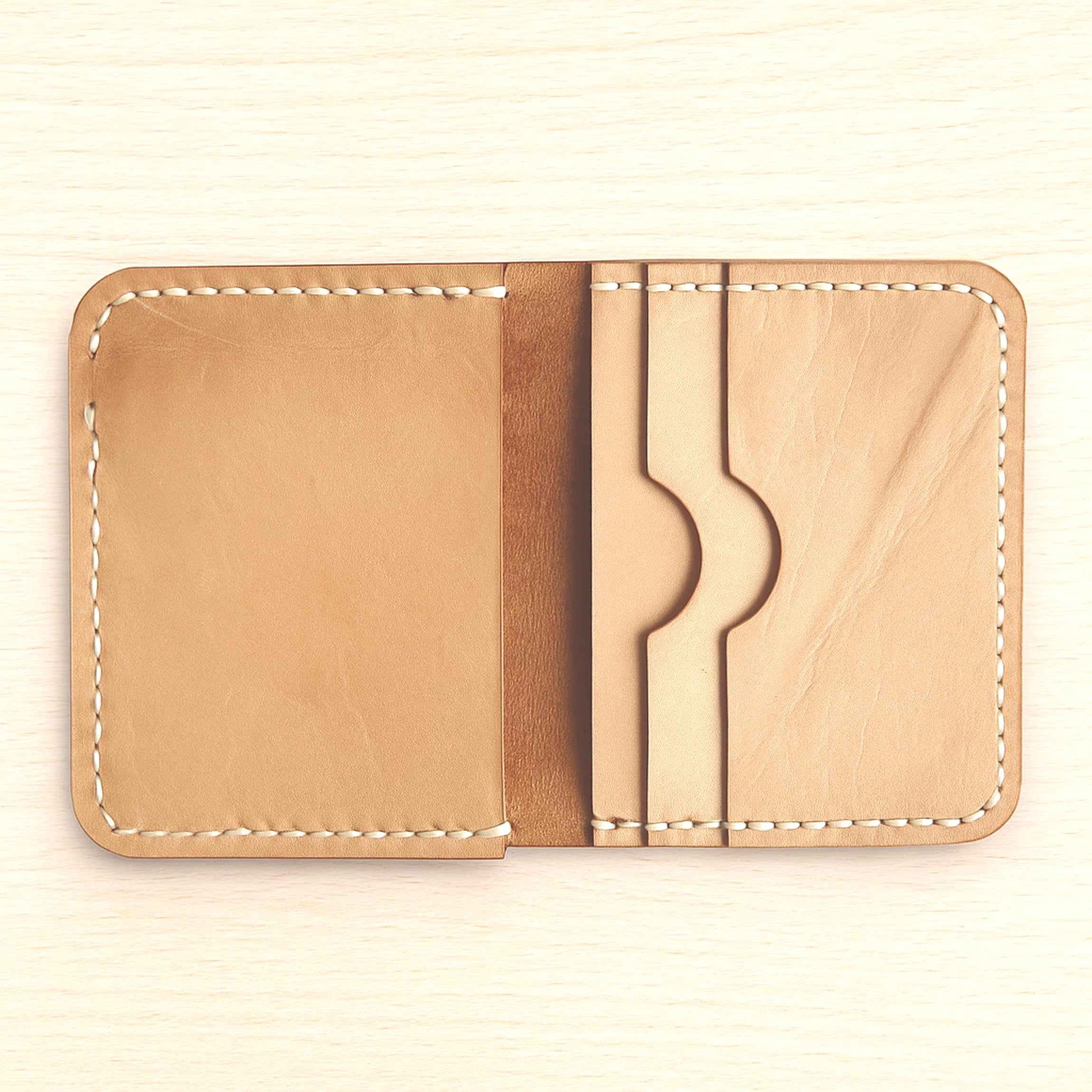 Turkish Ebru Wallet | Handmade Marbling Art Bifold | Vegetable Tanned Full Grain Cowhide | Slim Marbled Pattern | Hand Painted