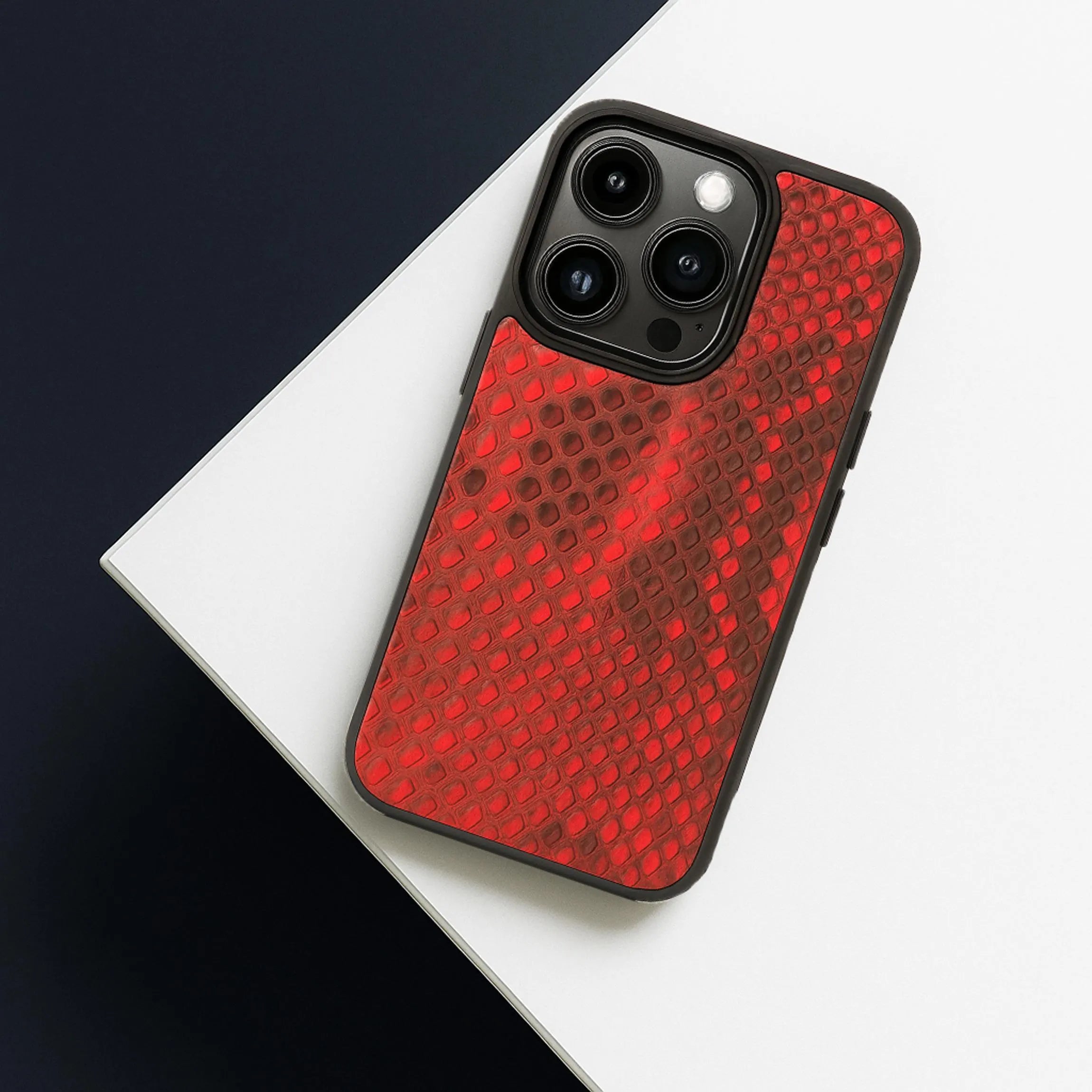 Python iPhone Case | Exotic Snake Skin Leather Cover | Handmade Slim Protective | iPhone 16 & 17 Series